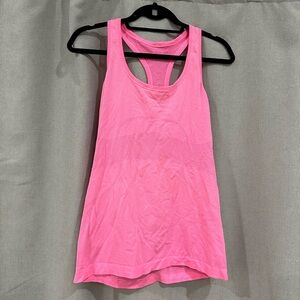 Lululemon hot pink run swiftly tank top